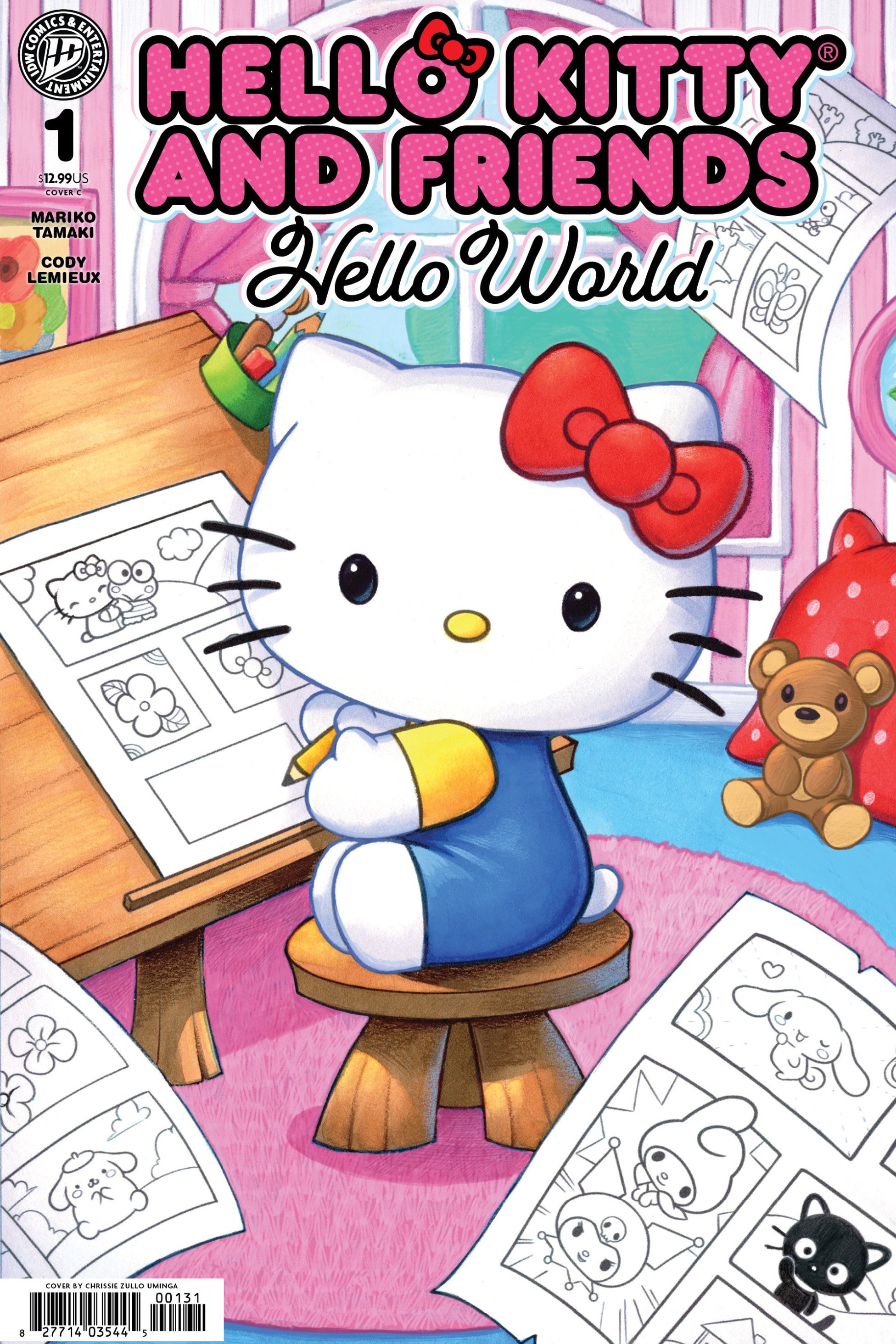 HELLO KITTY AND FRIENDS HELLO WORLD #1 VAR C FOIL ZULLO UMINGA CVR C