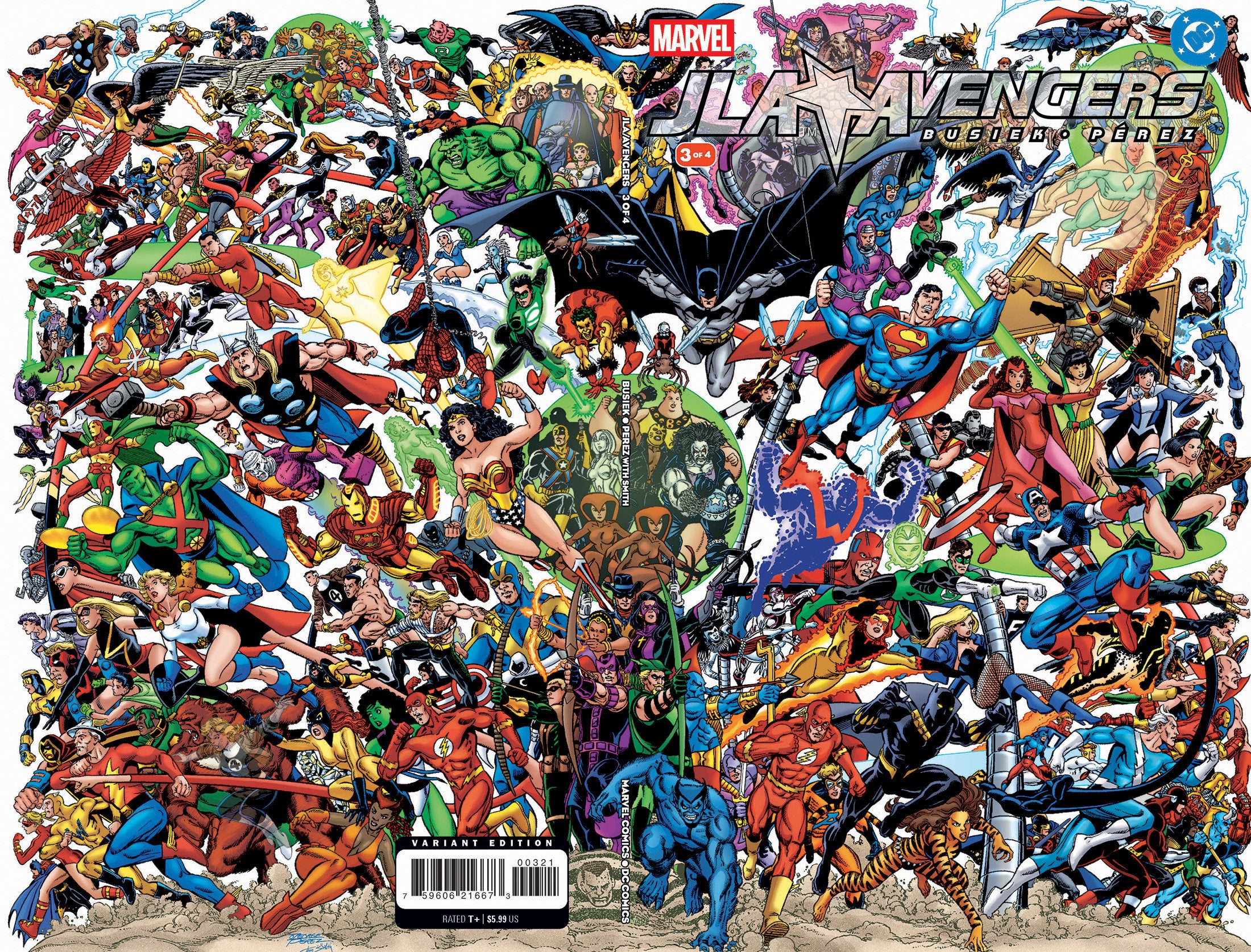 JLA AVENGERS #3 FACSIMILE EDITION FOIL WRAPAROUND VAR CVR B
