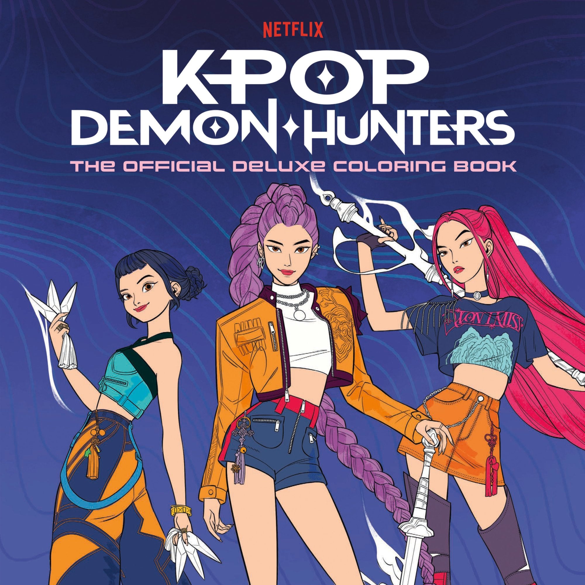 KPOP DEMON HUNTERS THE OFFICIAL DELUXE COLORING BOOK TP