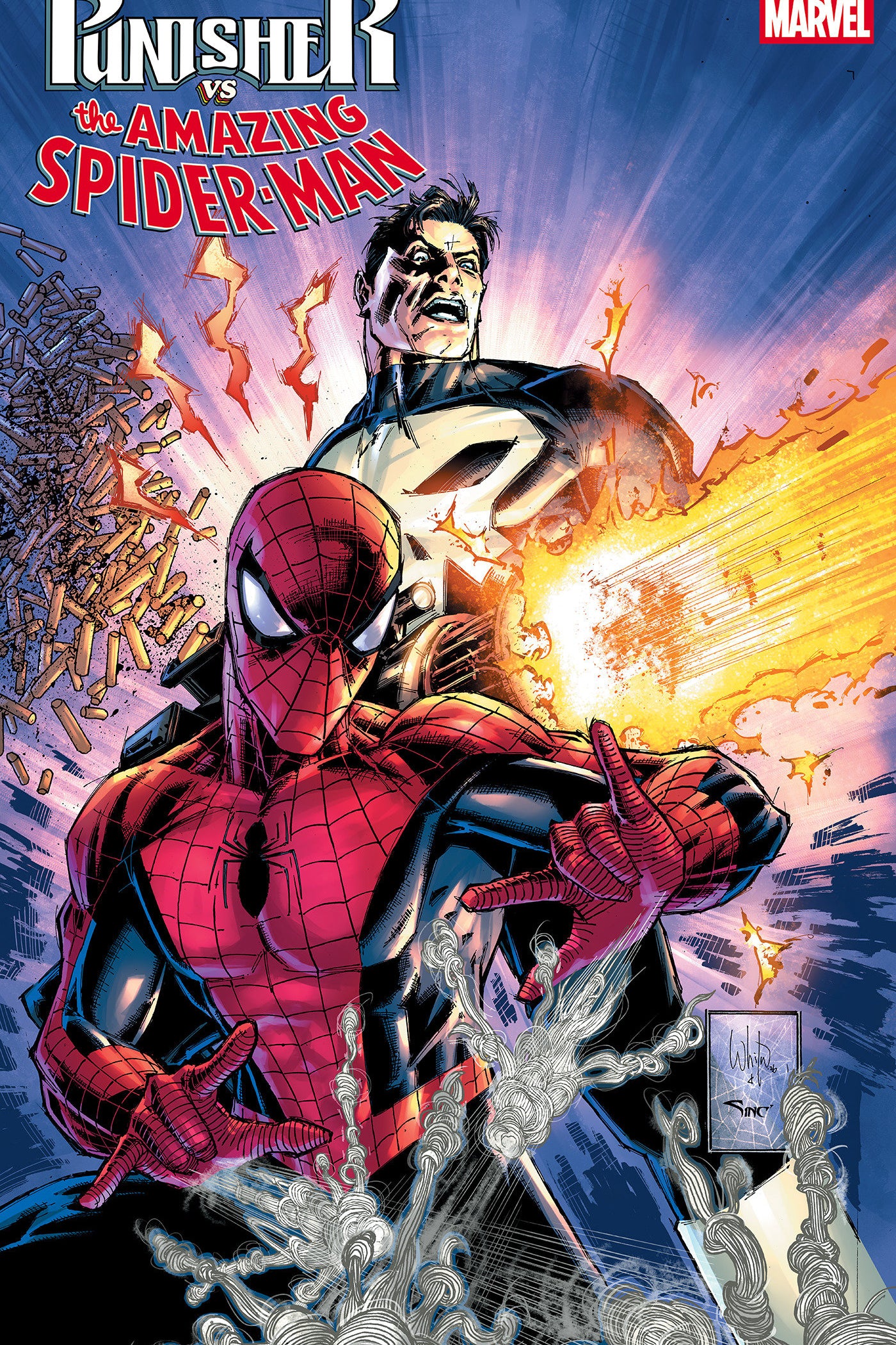 PUNISHER VS SPIDER-MAN #1 WHILCE PORTACIO VAR CVR B
