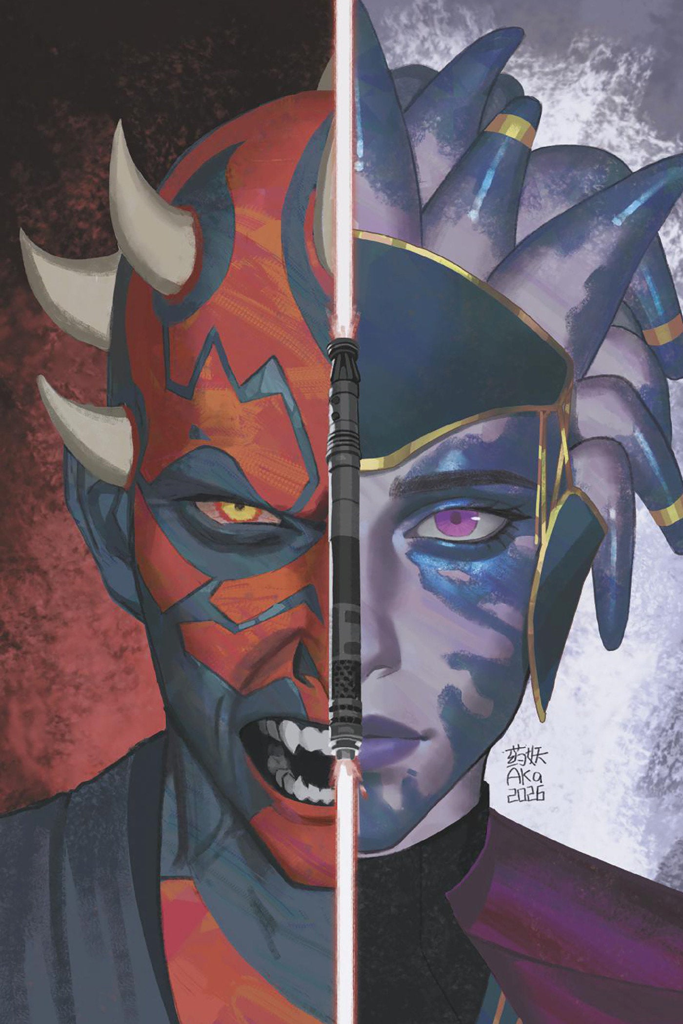 STAR WARS SHADOW OF MAUL #5 AKA HEADSHOT VIRGIN VAR CVR B
