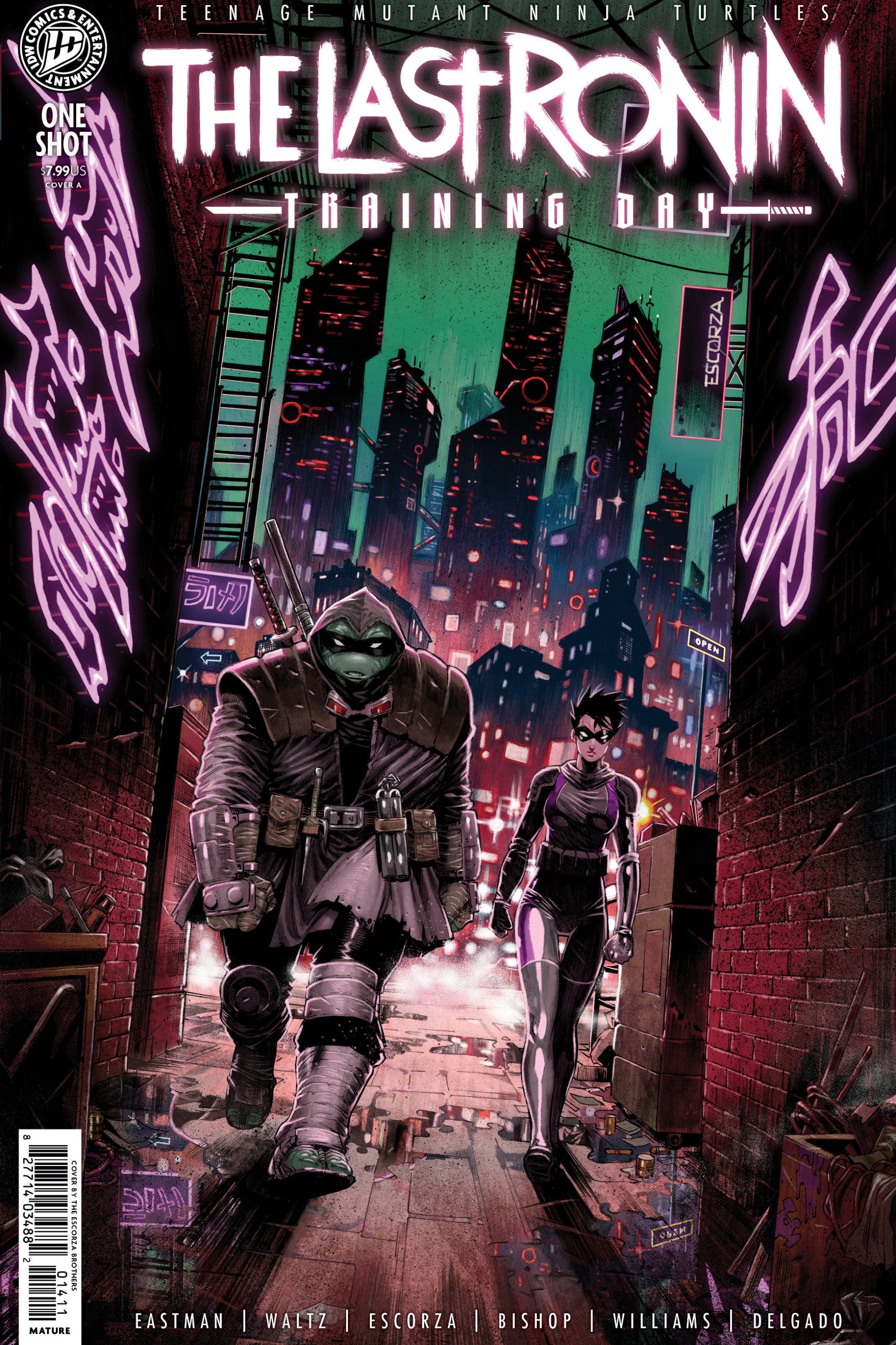 TEENAGE MUTANT NINJA TURTLES THE LAST RONIN--TRAINING DAY COVER A ESCORZA BROTHERS CVR A