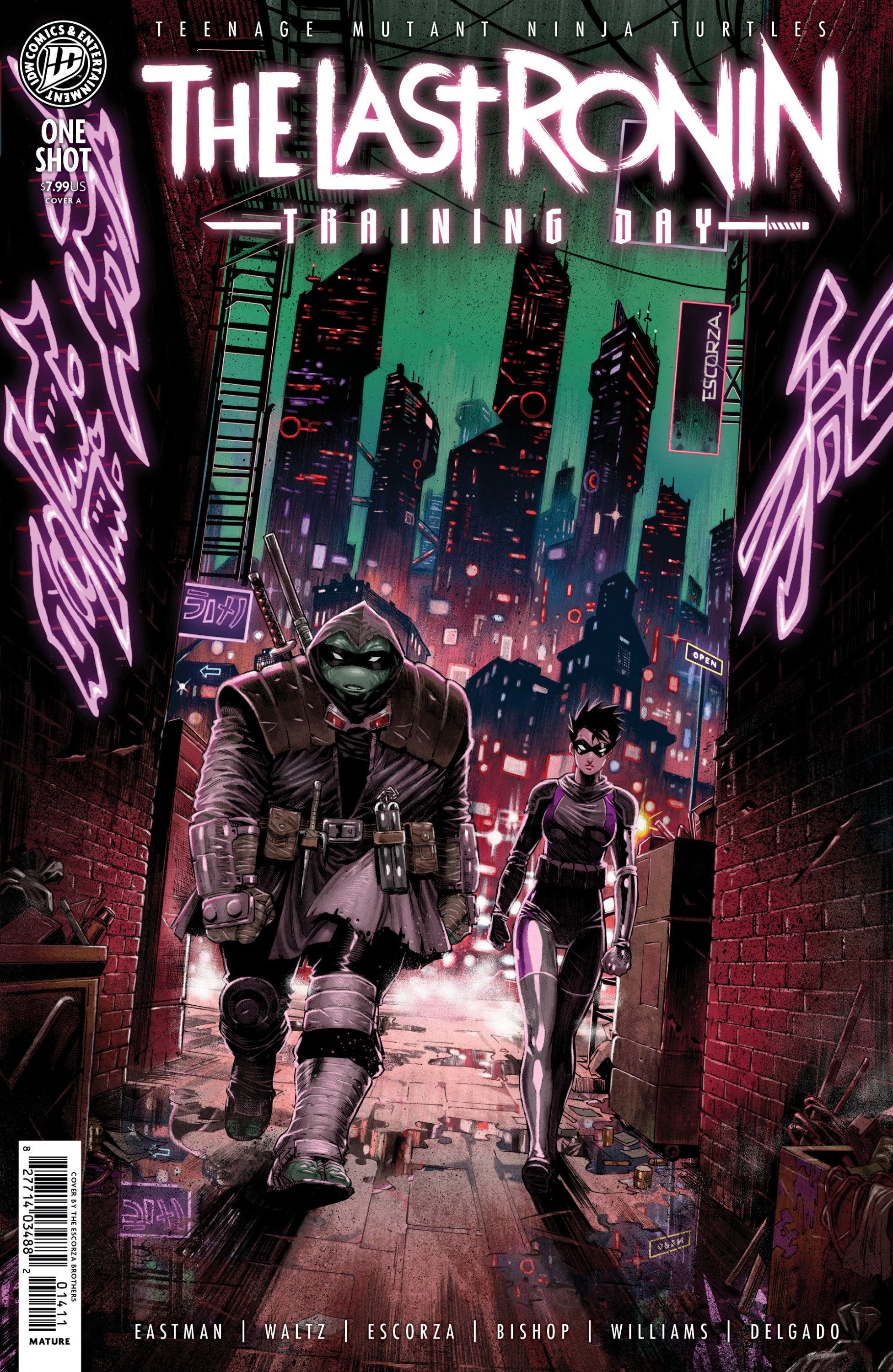 TEENAGE MUTANT NINJA TURTLES THE LAST RONIN--TRAINING DAY COVER A ESCORZA BROTHERS CVR A