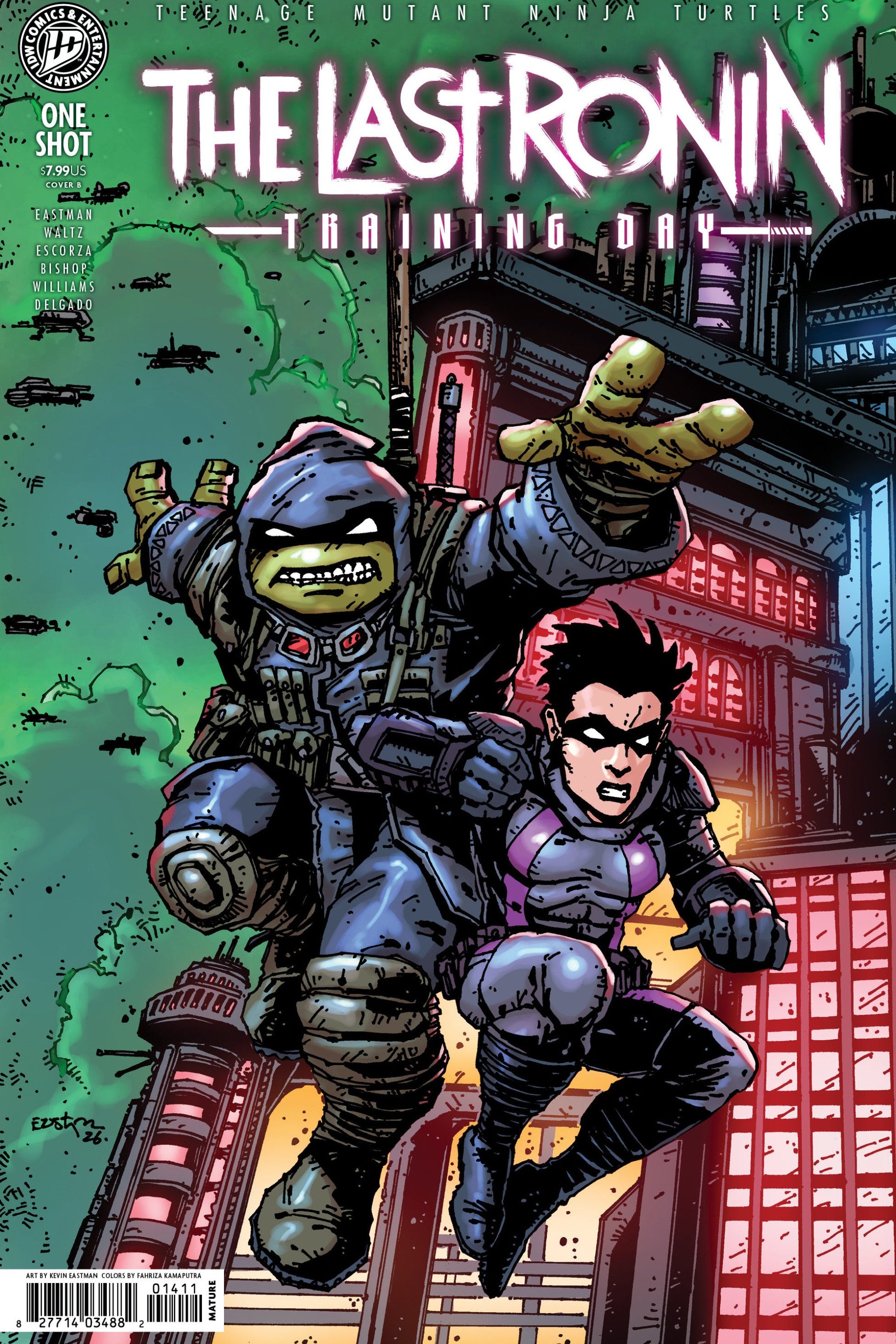 TEENAGE MUTANT NINJA TURTLES THE LAST RONIN--TRAINING DAY VAR B EASTMAN CVR B