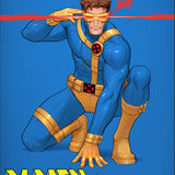 X-MEN #33 DAVID NAKAYAMA COLOR BLOCK BLUE VAR CVR B
