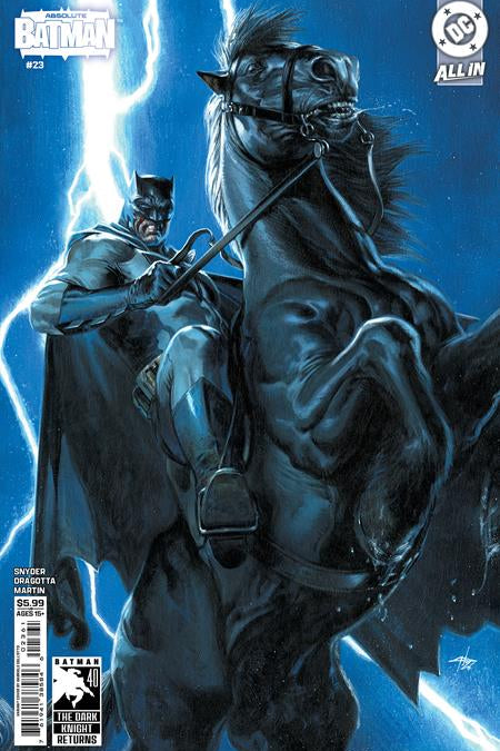 ABSOLUTE BATMAN #23 CVR E GABRIELE DELL OTTO DARK KNIGHT RETURNS 40TH ANNIVERSARY CARD STOCK VAR