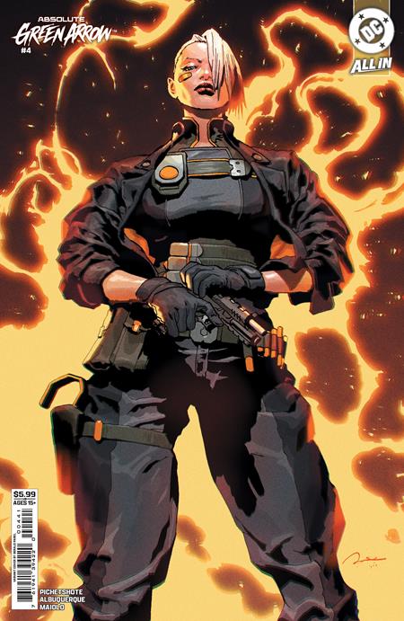 ABSOLUTE GREEN ARROW #4 CVR D GERALD PAREL CARD STOCK VAR (OF 6)