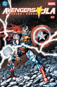 AVENGERS JLA #4 FACSIMILE EDITION CVR A GEORGE PEREZ WRAPAROUND