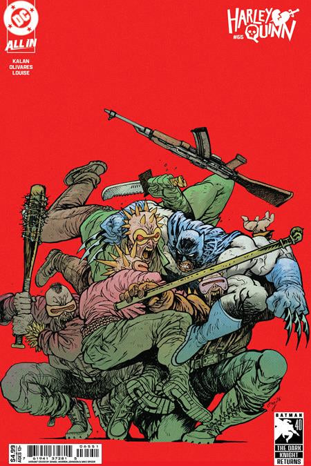 HARLEY QUINN #65 CVR E DANIEL WARREN JOHNSON DARK KNIGHT RETURNS 40TH ANNIVERSARY CARD STOCK VAR