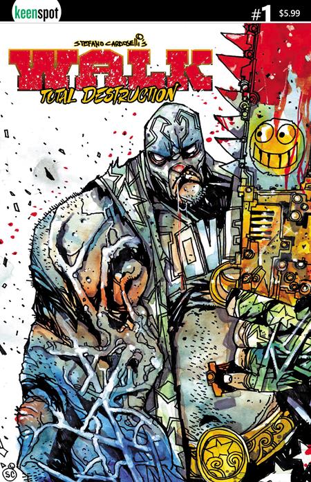 WALK TOTAL DESTRUCTION #1 ONE SHOT CVR A STEFANO CARDOSELLI SMILEYSAW