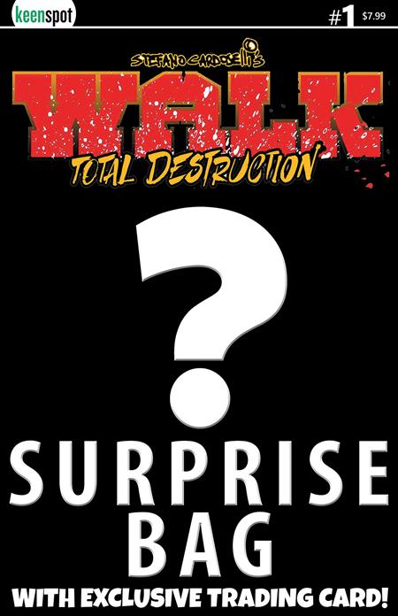 WALK TOTAL DESTRUCTION #1 ONE SHOT CVR B STEFANO CARDOSELLI SURPRISE COVER BAGGED WITH TRADING CARD VAR