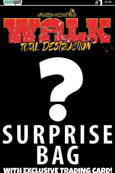WALK TOTAL DESTRUCTION #1 ONE SHOT CVR B STEFANO CARDOSELLI SURPRISE COVER BAGGED WITH TRADING CARD VAR