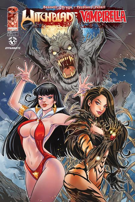 WITCHBLADE VAMPIRELLA #1 ONE SHOT CVR A LAURA BRAGA