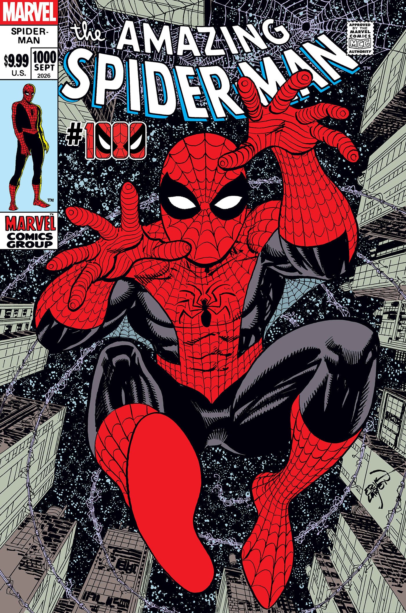 AMAZING SPIDER-MAN #1000 ERIK LARSEN VAR 1:25 INCV
