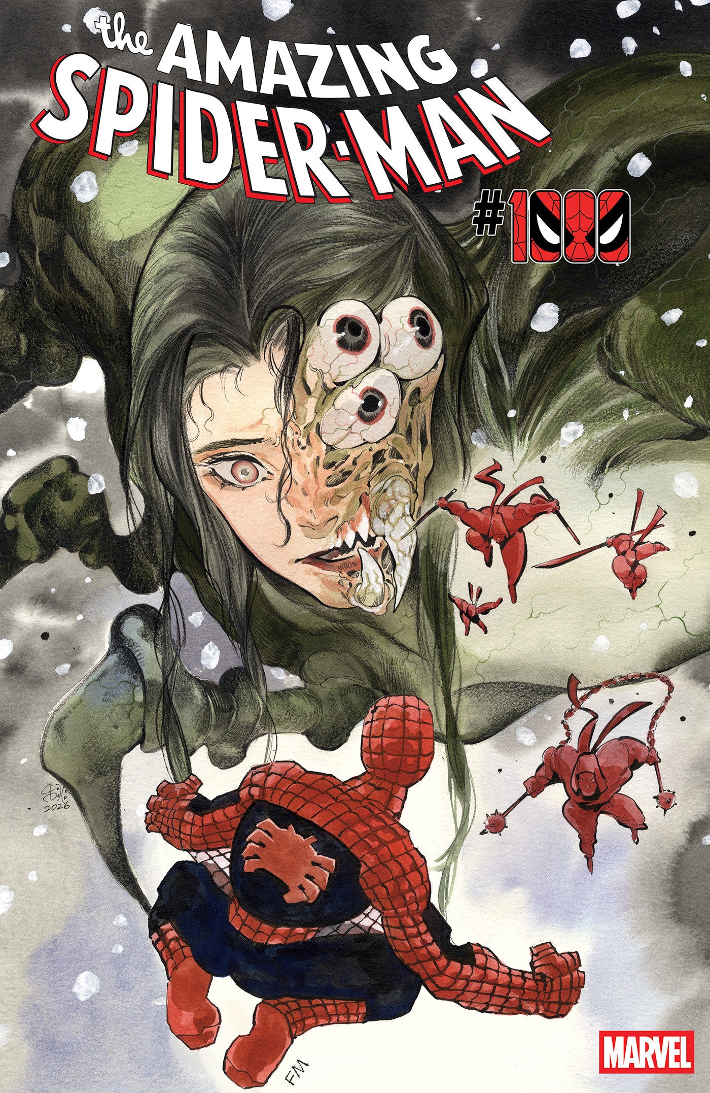 AMAZING SPIDER-MAN #1000 PEACH MOMOKO AND FRANK MILLER VAR CVR I