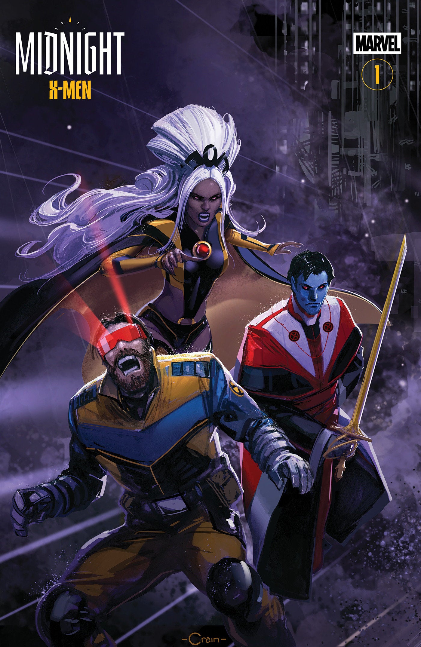 MIDNIGHT X-MEN #1 COVER F CLAYTON CRAIN 3-PART CONNECTING VAR CVR E