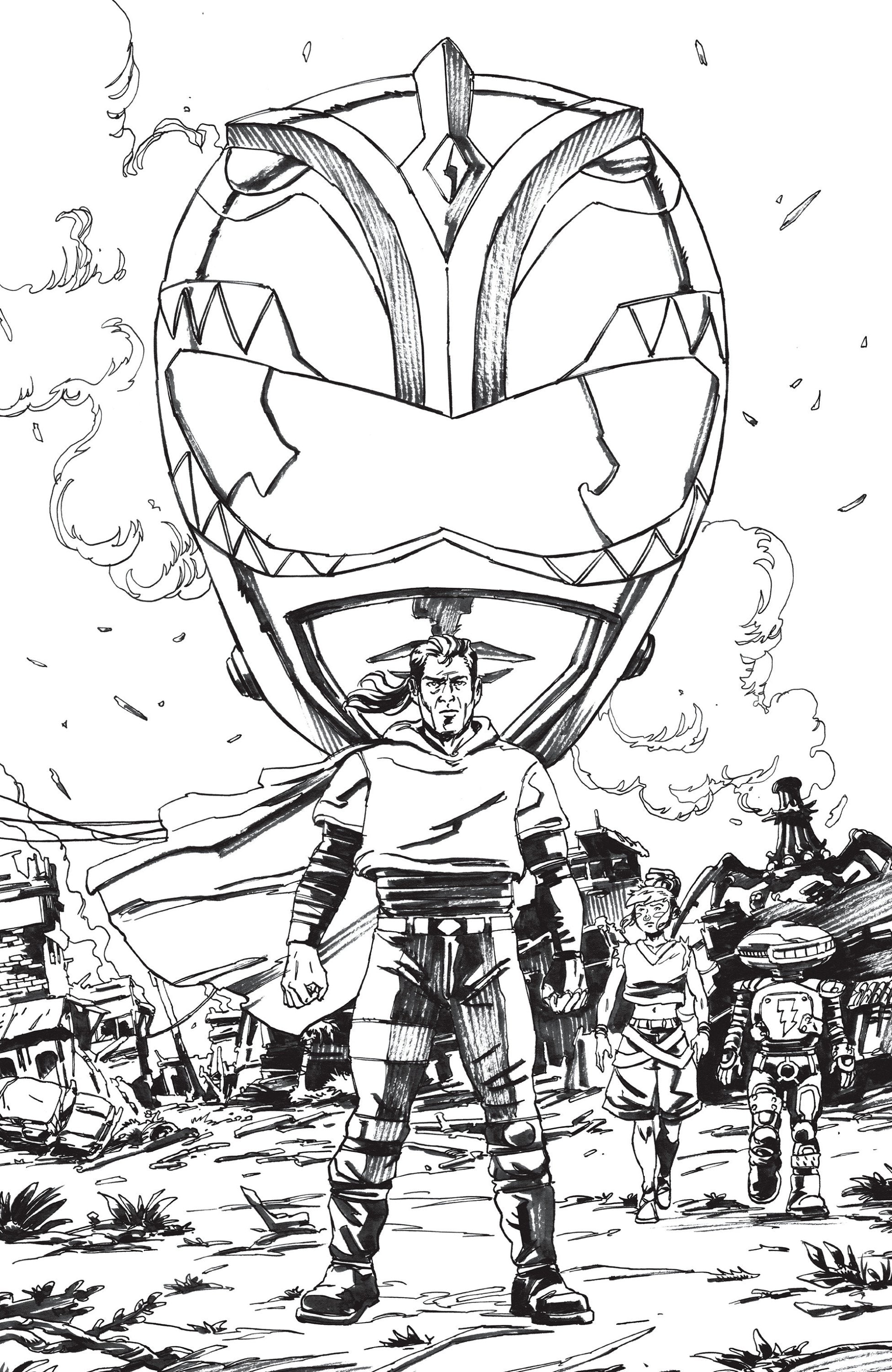 POWER RANGERS GREEN #1 N UNLIMITED VAR FULL ART VARGAS CVR D