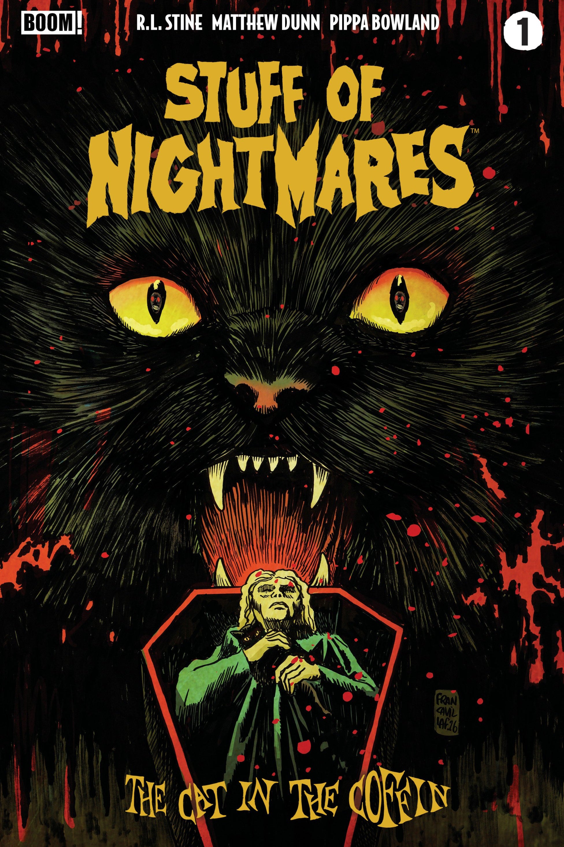 STUFF OF NIGHTMARES THE CAT IN THE COFFIN #1 A MAIN DRESSED FRANCAVILLA CVR A