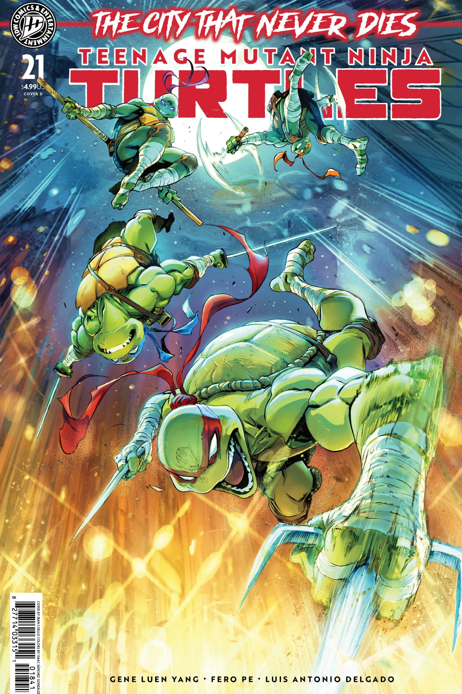 TEENAGE MUTANT NINJA TURTLES #21 VAR D COELLO CVR D