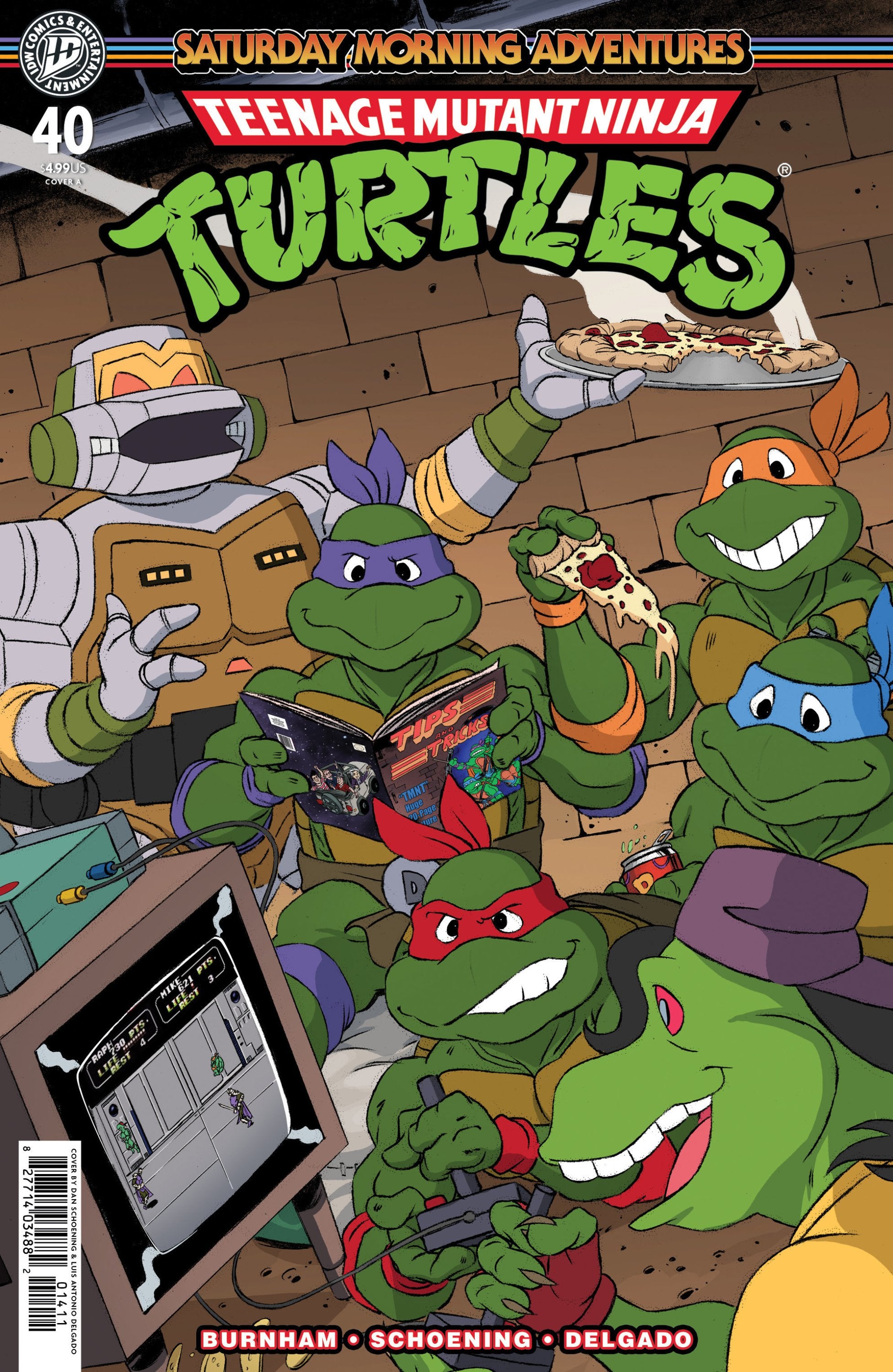 TEENAGE MUTANT NINJA TURTLES SATURDAY MORNING ADVENTURES #40 COVER A SCHOENING CVR A