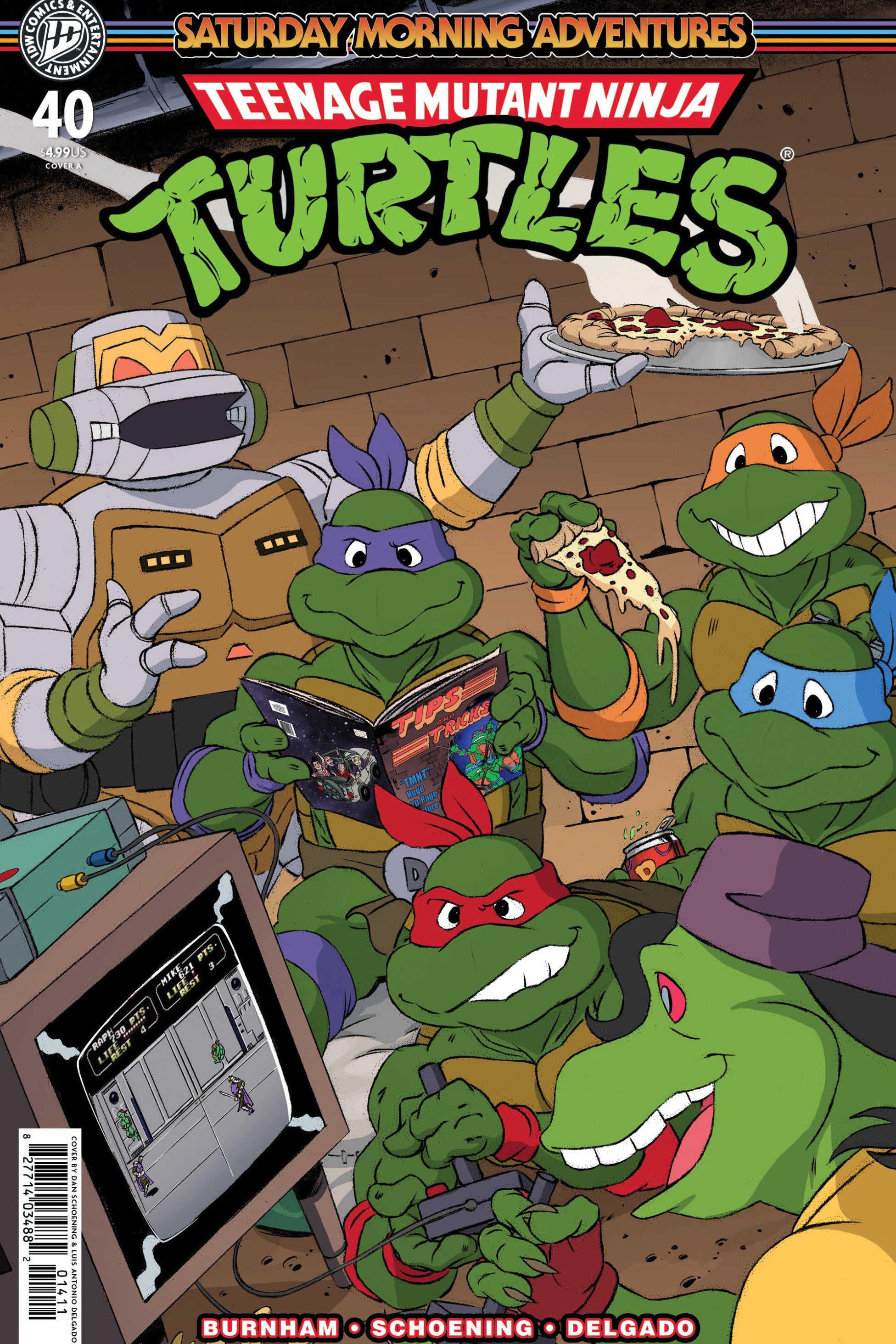 TEENAGE MUTANT NINJA TURTLES SATURDAY MORNING ADVENTURES #40 COVER A SCHOENING CVR A