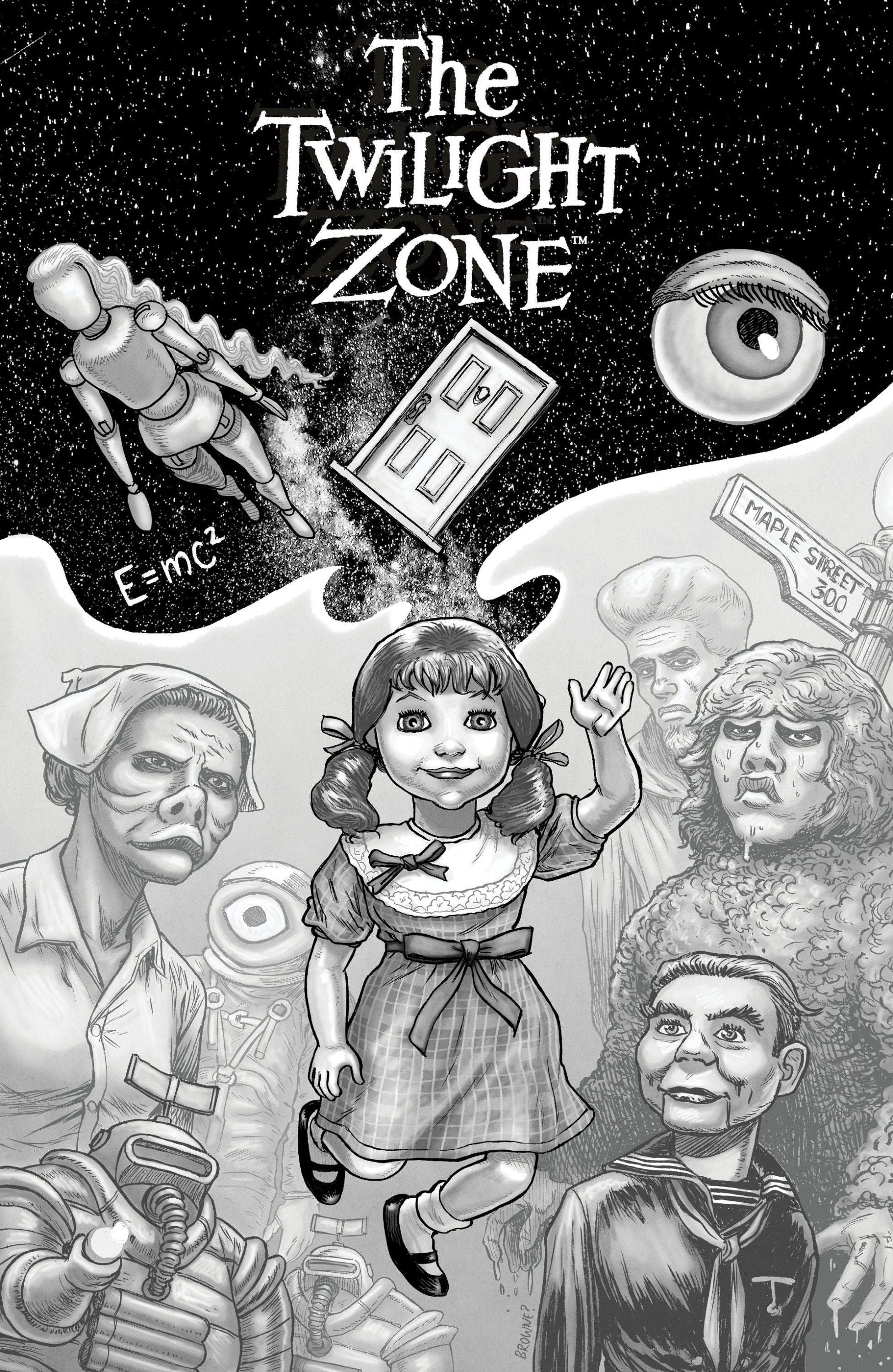 THE TWILIGHT ZONE #10 VAR RI 10 BROWNE CVR C 1:10 INCV