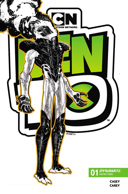 BEN 10 #1 3RD PTG CVR B INC 1:7 ROBERT CAREY BW VAR 1:7 INCV