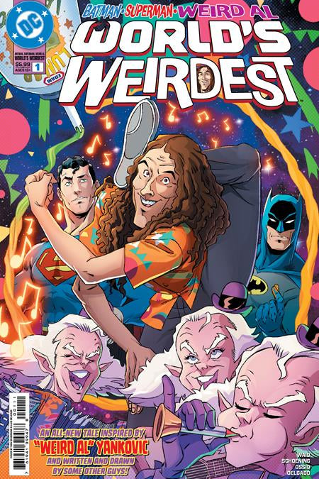 BATMAN SUPERMAN WEIRD AL WORLDS WEIRDEST #1 ONE SHOT CVR A DAN SCHOENING