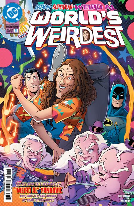 BATMAN SUPERMAN WEIRD AL WORLDS WEIRDEST #1 ONE SHOT CVR A DAN SCHOENING