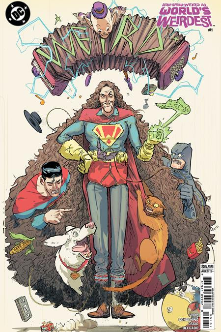 BATMAN SUPERMAN WEIRD AL WORLDS WEIRDEST #1 ONE SHOT CVR C RILEY ROSSMO CARD STOCK VAR