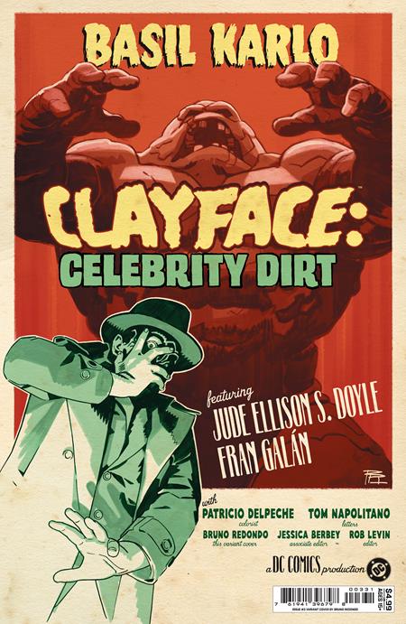CLAYFACE CELEBRITY DIRT #3 CVR C BRUNO REDONDO CARD STOCK VAR (OF 6)