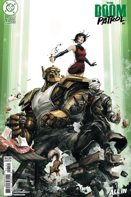 DOOM PATROL #1 CVR B CLAYTON CRAIN CARD STOCK VAR