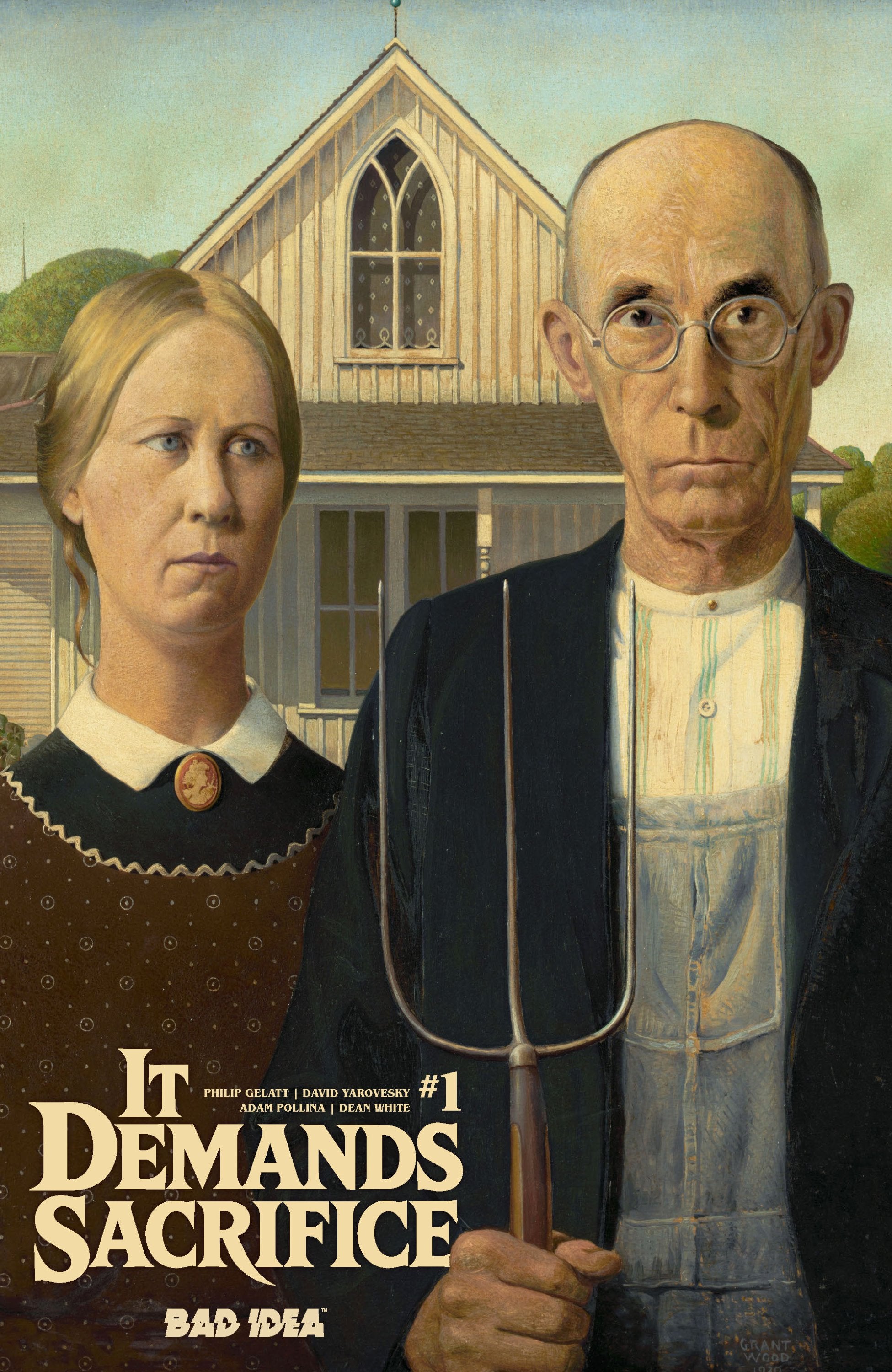 IT DEMANDS SACRIFICE #1 CVR E GRANT WOOD OLD MASTERS VAR (OF 4)
