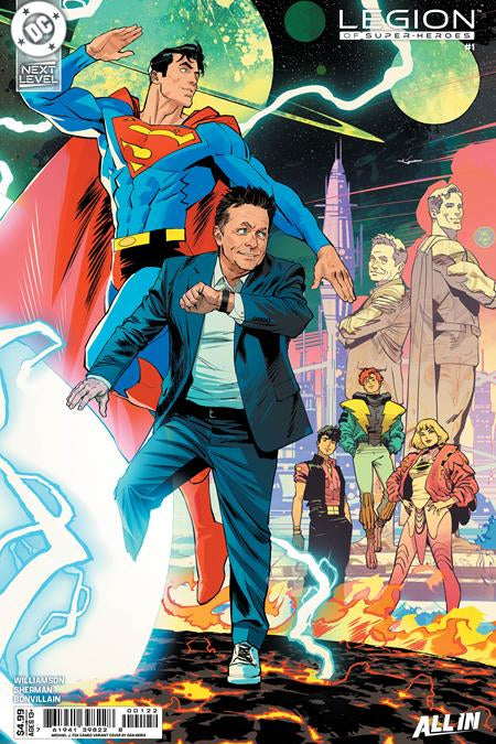 LEGION OF SUPER-HEROES #1 CVR H DAN MORA MICHAEL J FOX CAMEO CARD STOCK VAR