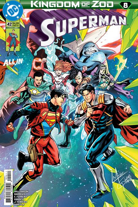 SUPERMAN #42 CVR A LUCAS MEYER CONNECTING KINGDOM OF ZOD