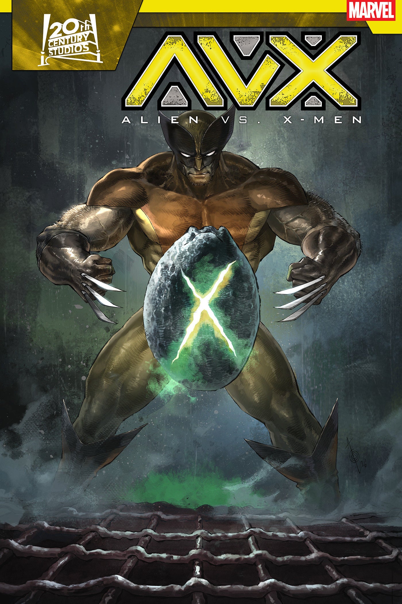 ALIEN VS X-MEN #1 ALAN QUAH POSTER HOMAGE VAR CVR C