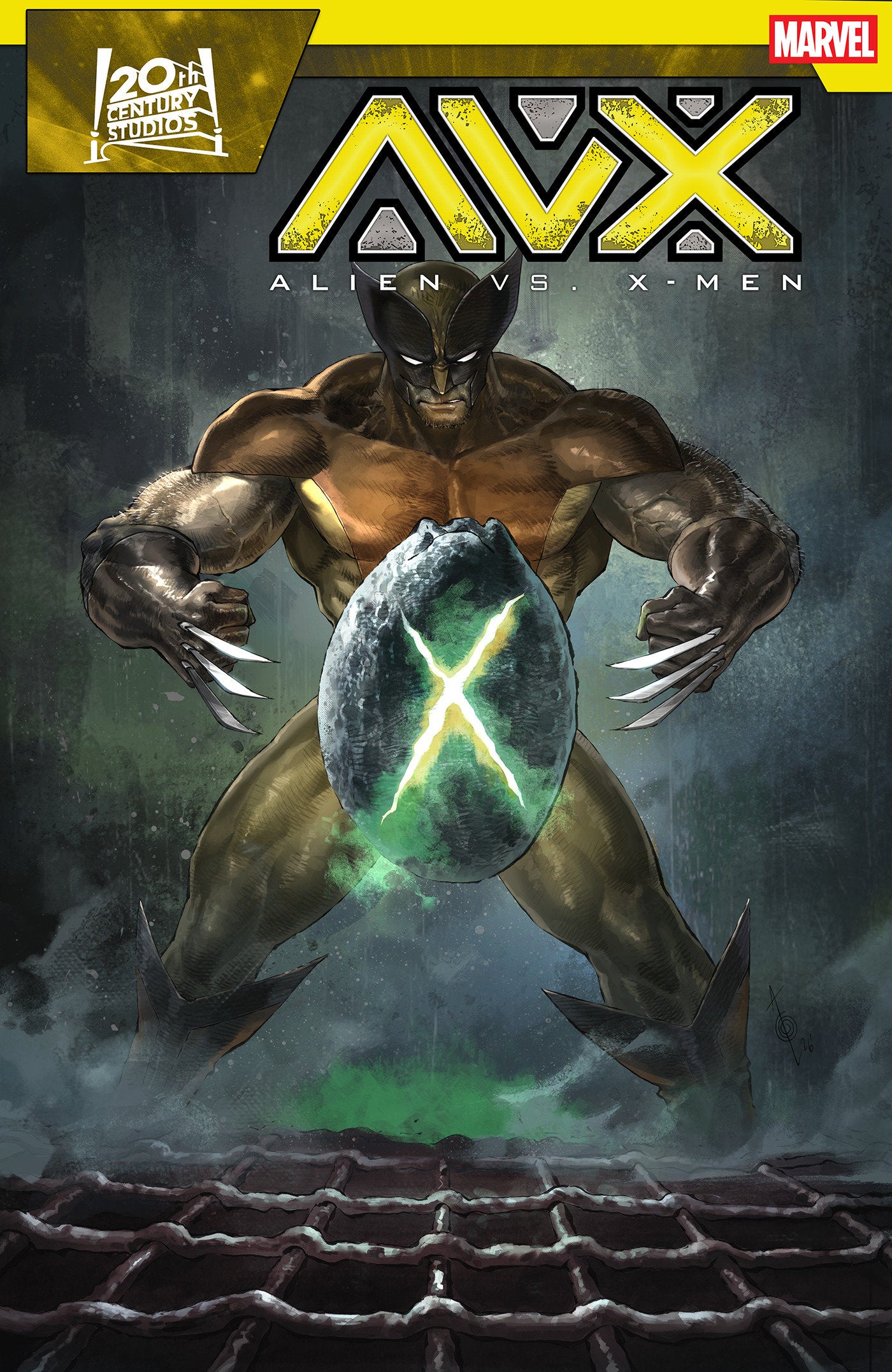 ALIEN VS X-MEN #1 ALAN QUAH POSTER HOMAGE VAR CVR C