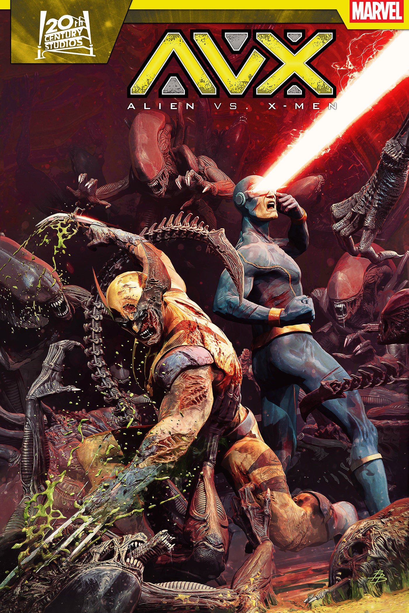 ALIEN VS X-MEN #1 BJORN BARENDS VAR CVR E