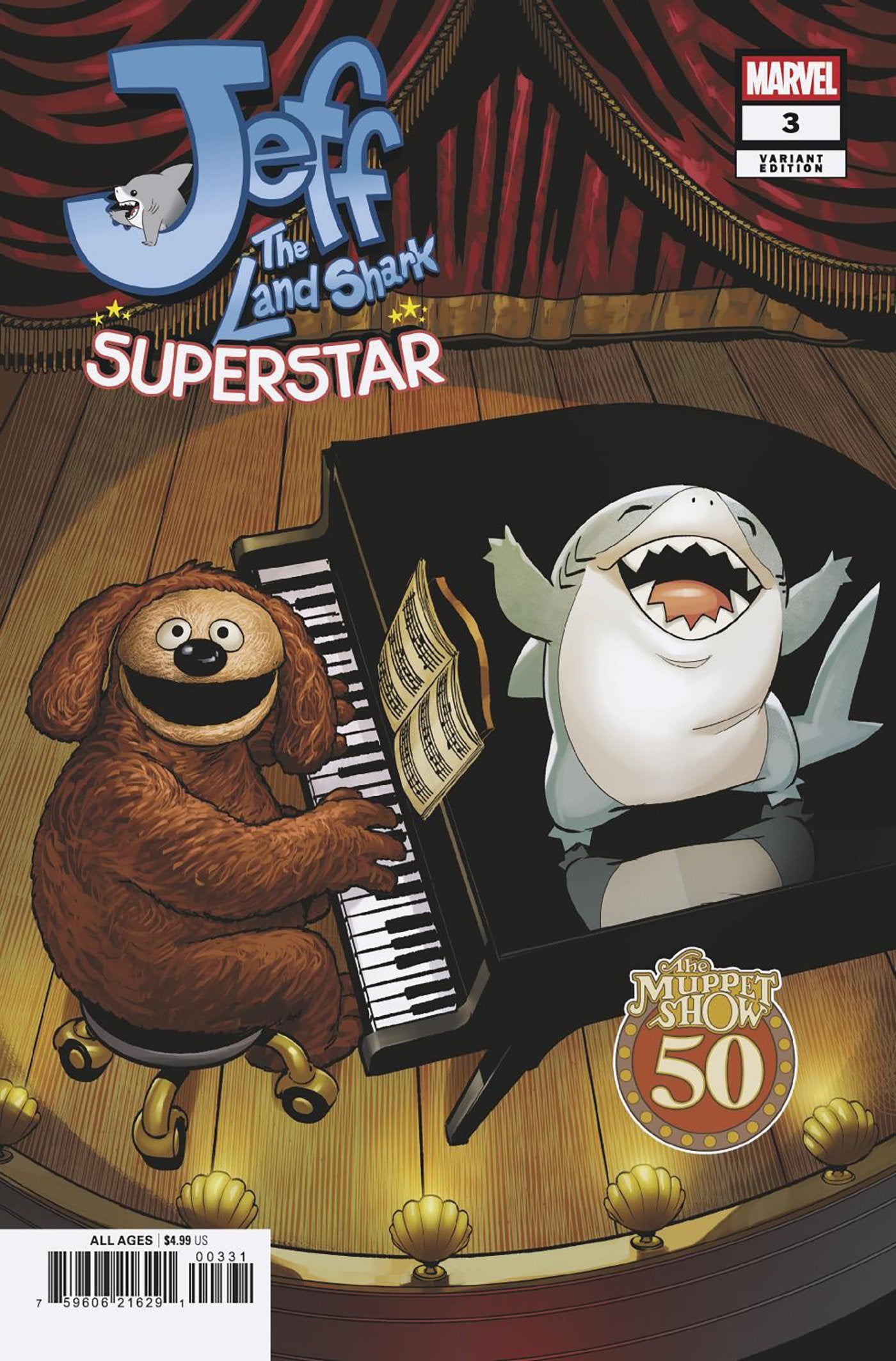 JEFF THE LAND SHARK SUPERSTAR #3 MATTEO LOLLI MUPPETS VAR CVR C