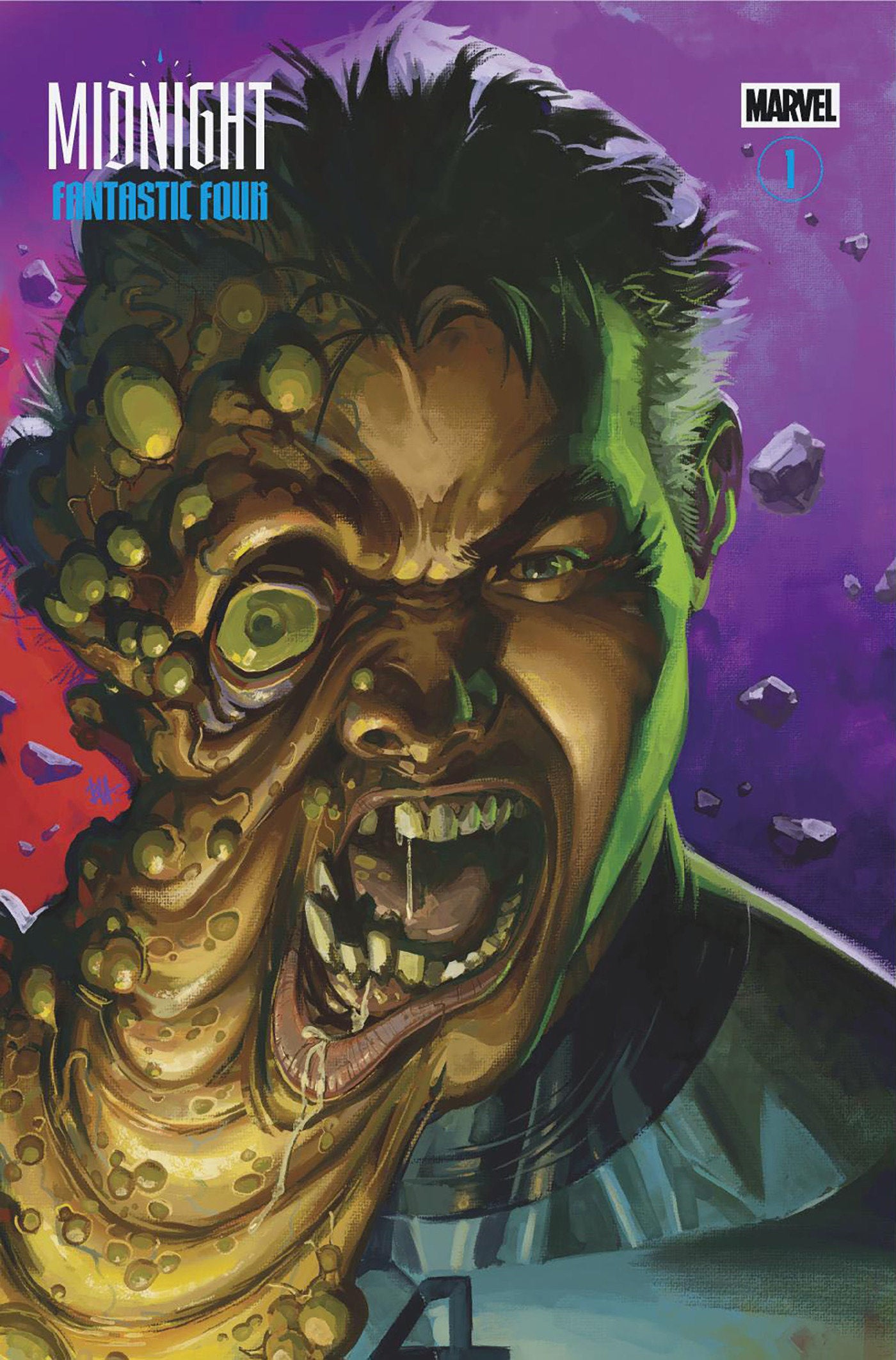 MIDNIGHT FANTASTIC FOUR #1 COVER C BEN HARVEY MIDNIGHT SPECIAL VAR CVR C