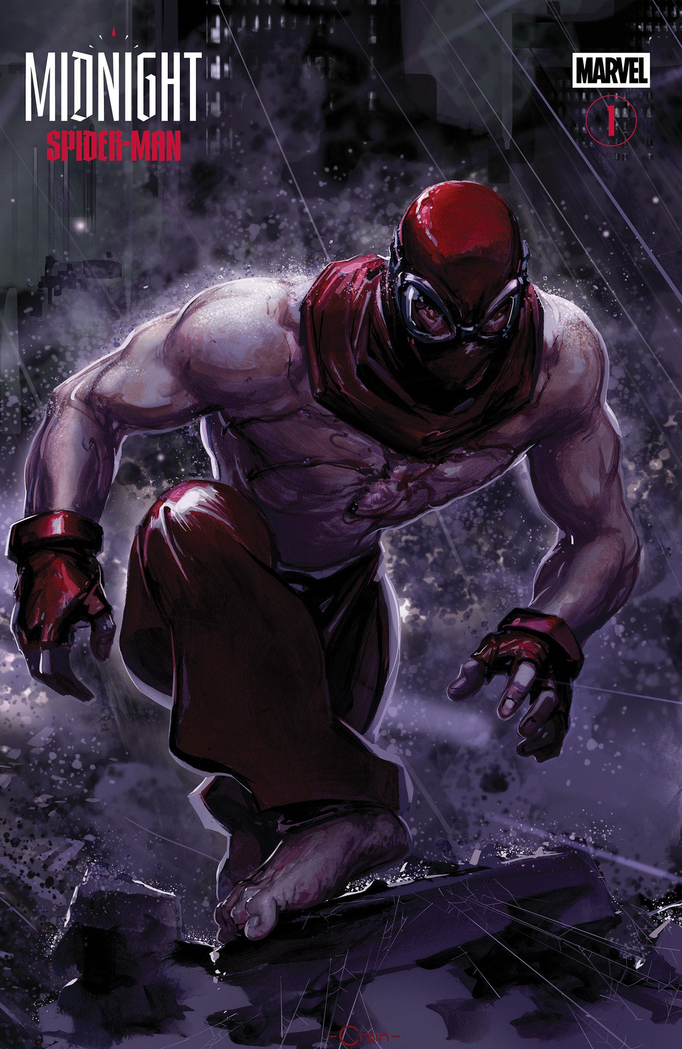 MIDNIGHT SPIDER-MAN #1 COVER F CLAYTON CRAIN 3-PART CONNECTING VAR CVR E