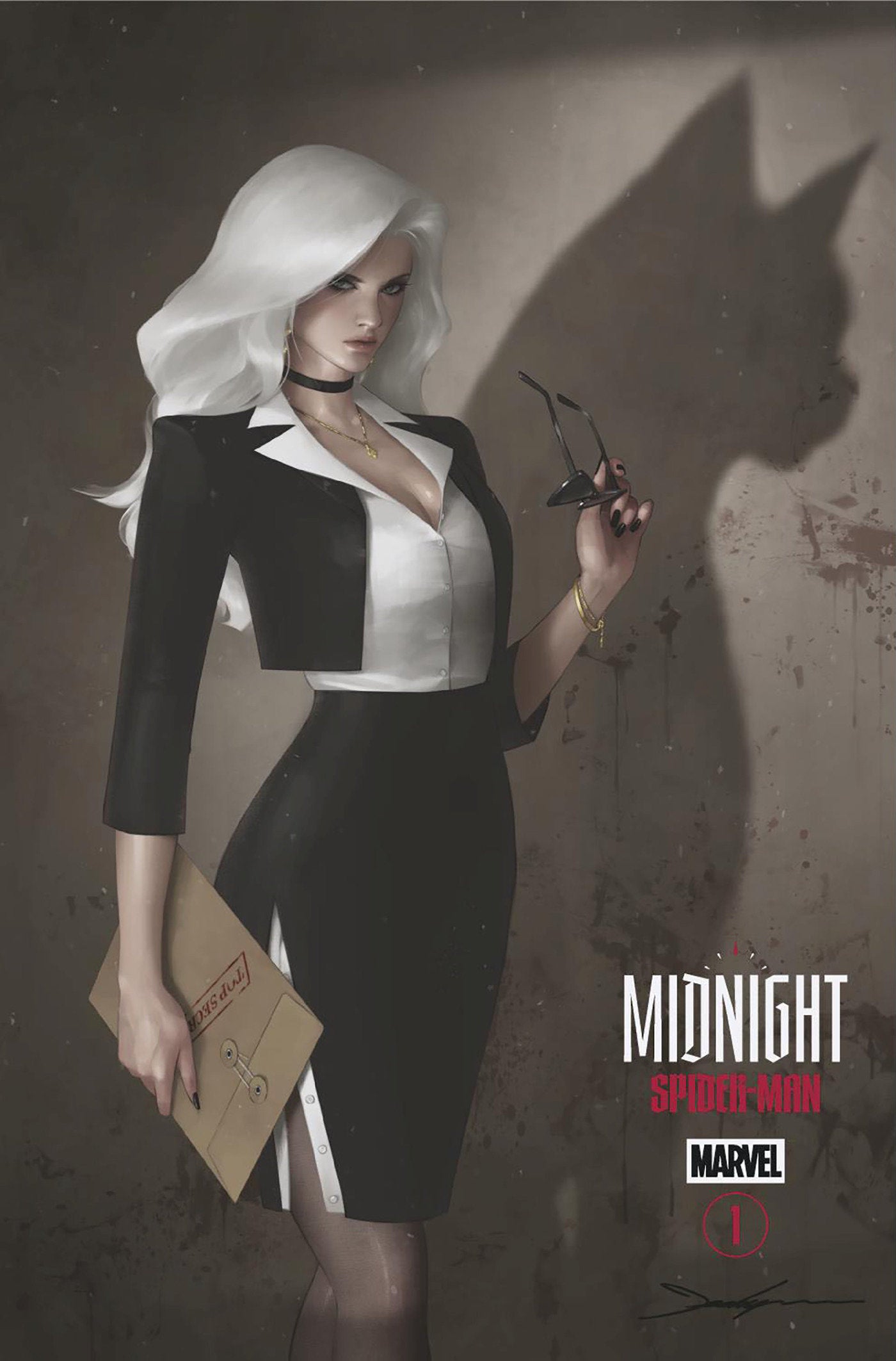 MIDNIGHT SPIDER-MAN #1 COVER E JEEHYUNG LEE MIDNIGHT GALLERY 1:25 VAR 1:25 INCV