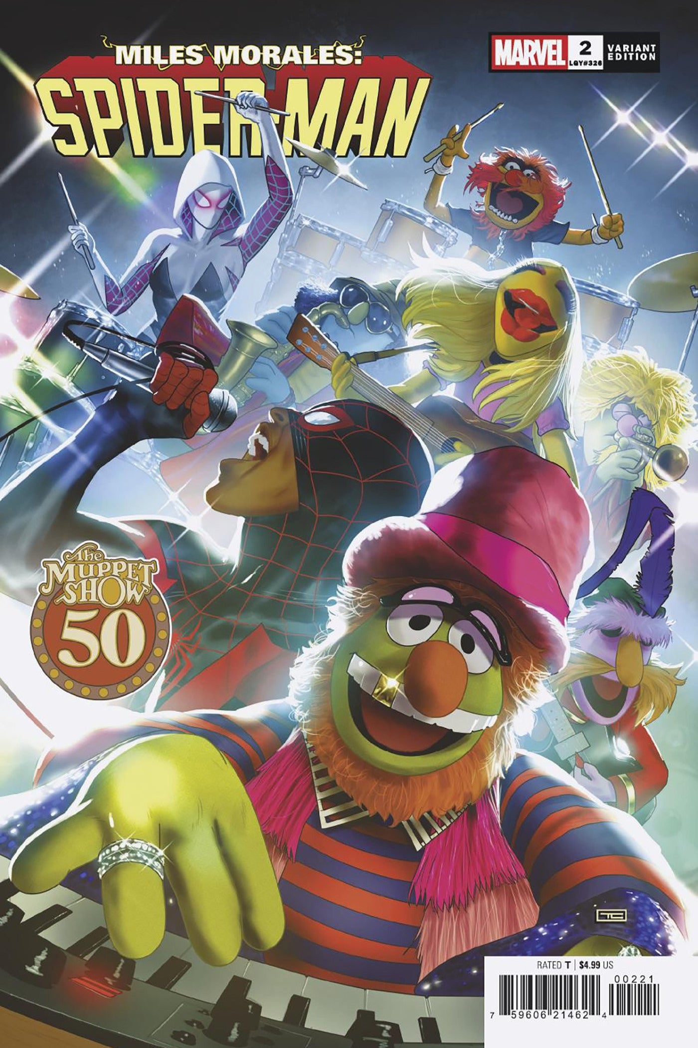 MILES MORALES SPIDER-MAN #2 TAURIN CLARKE MUPPETS VAR CVR B