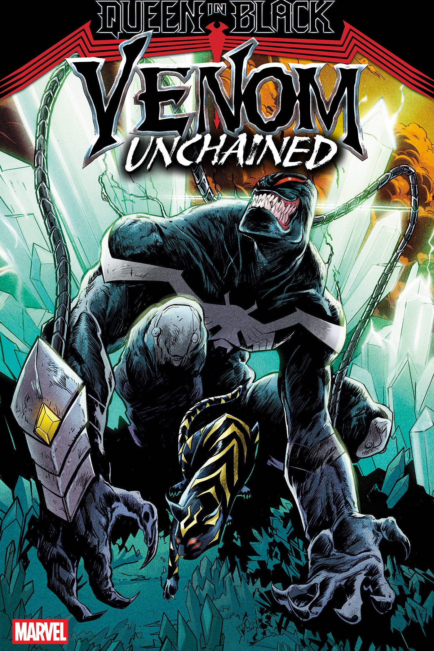 QUEEN IN BLACK VENOM UNCHAINED #3 ADAM POLLINA VAR QIB CVR B
