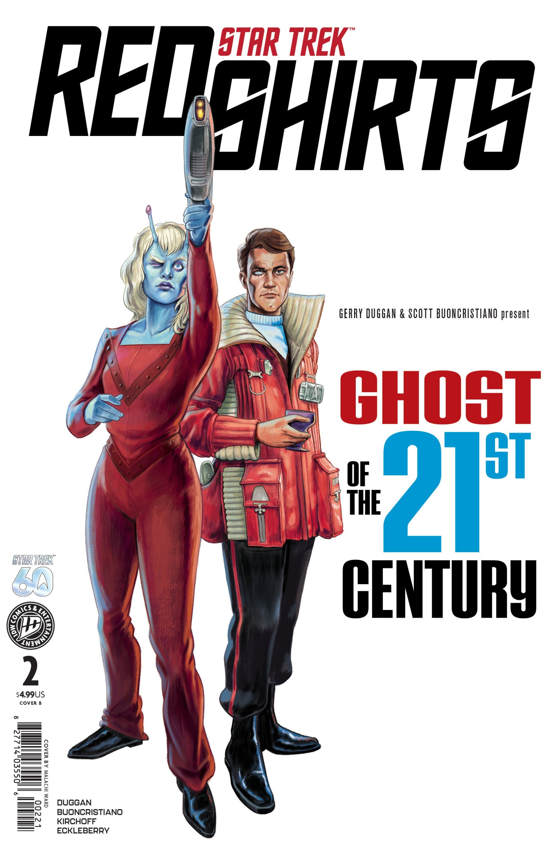 STAR TREK RED SHIRTS--GHOST OF THE 21ST CENTURY #2 VAR B WARD CVR B
