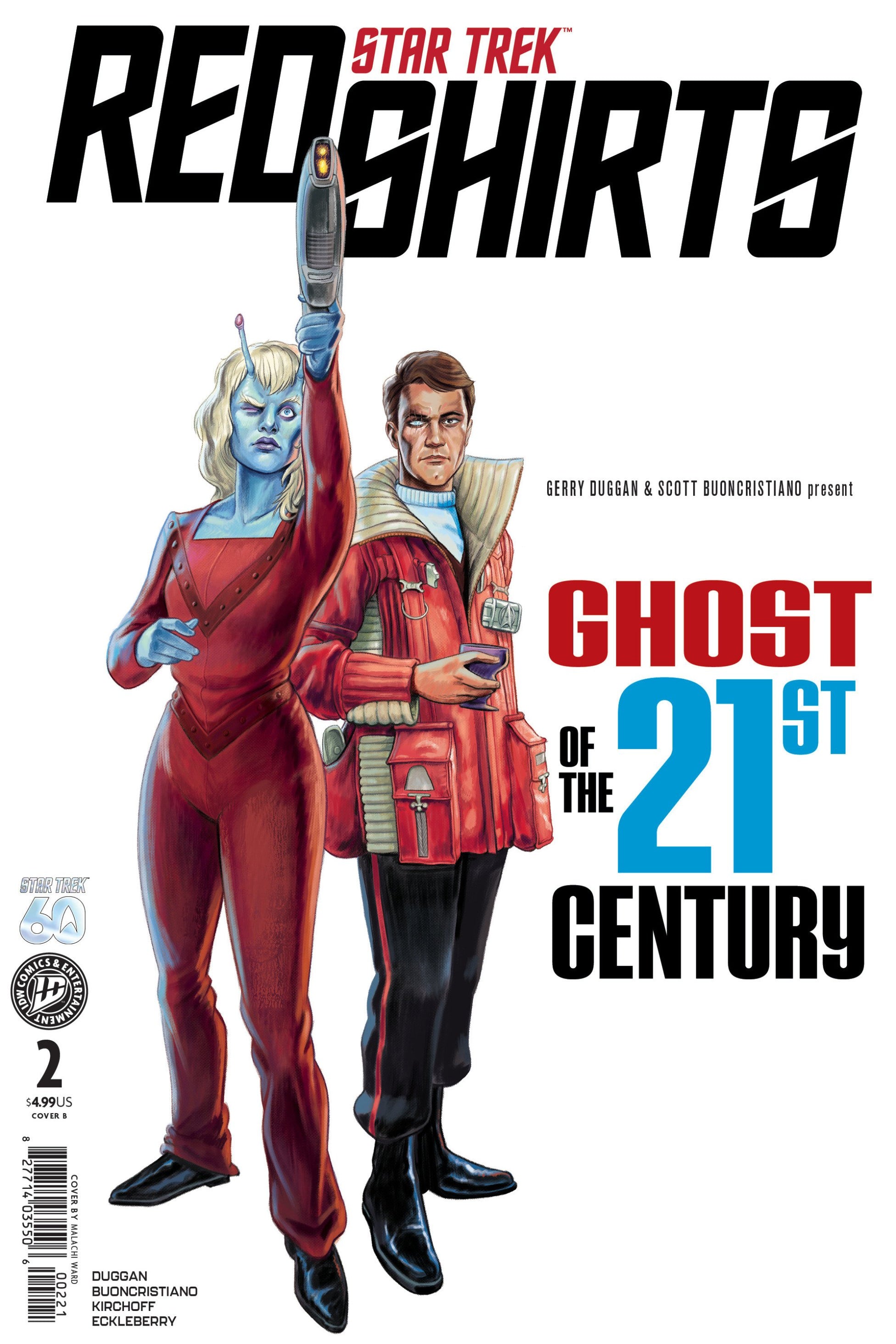 STAR TREK RED SHIRTS--GHOST OF THE 21ST CENTURY #2 VAR B WARD CVR B