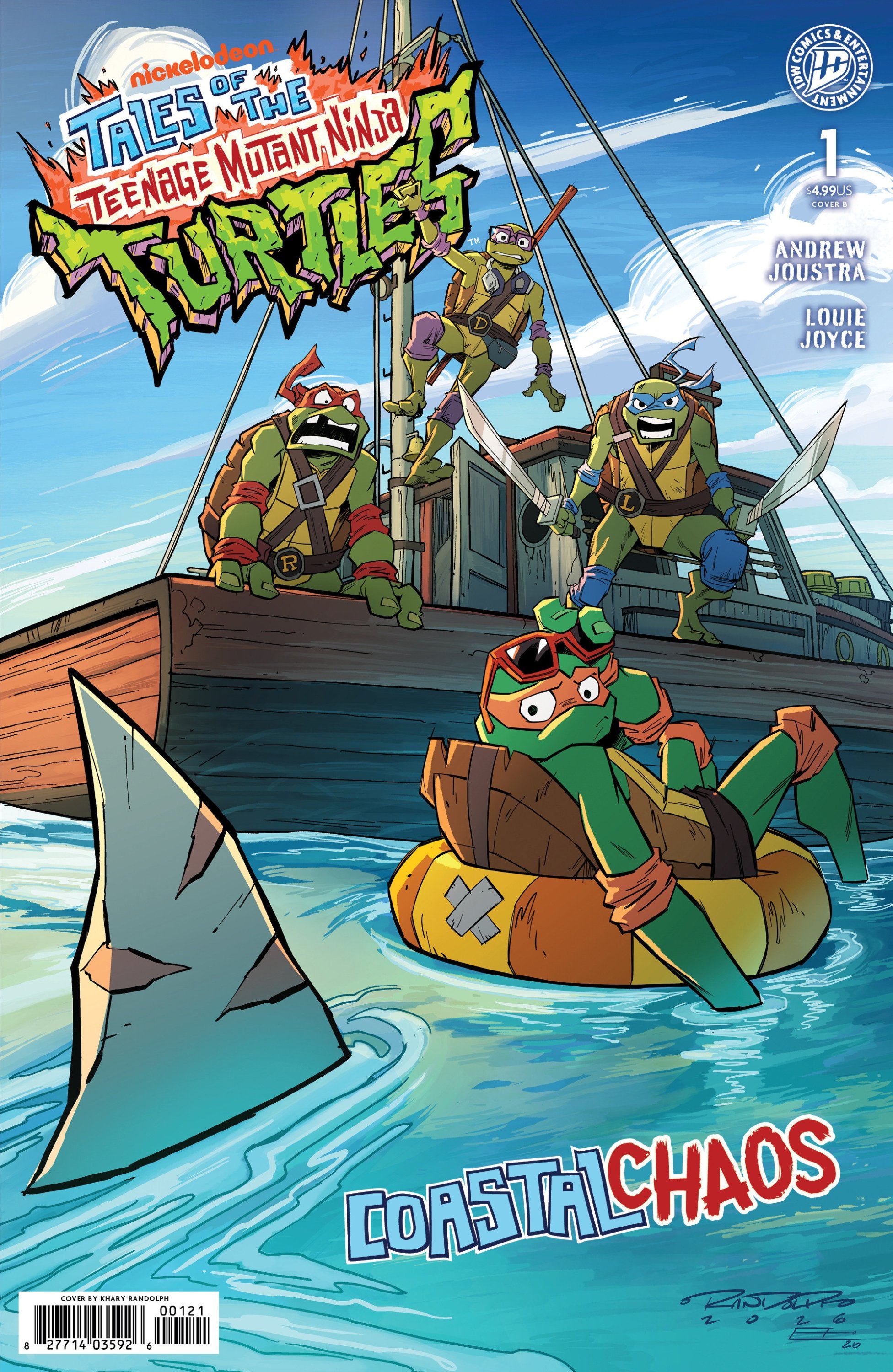 TALES OF THE TEENAGE MUTANT NINJA TURTLES COASTAL CHAOS #1 VAR B RANDOLPH CVR B