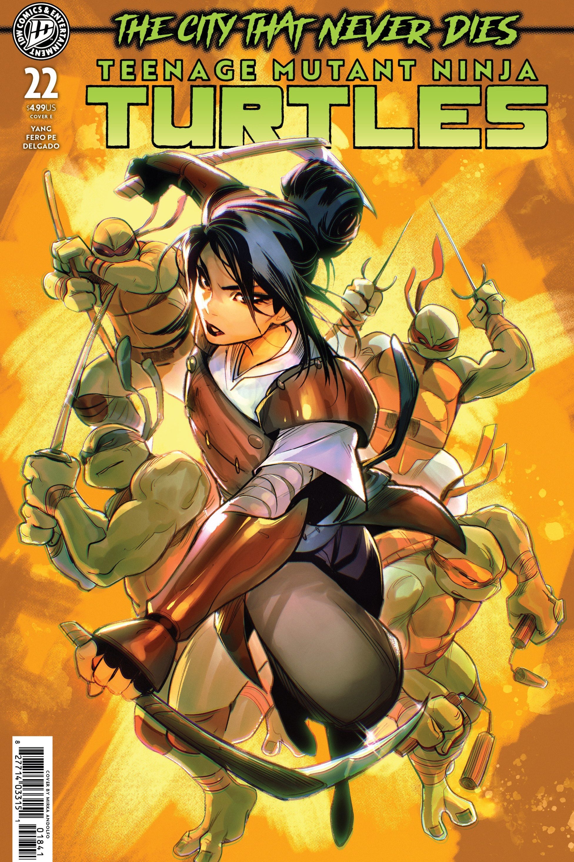 TEENAGE MUTANT NINJA TURTLES #22 VAR E ANDOLFO CVR E