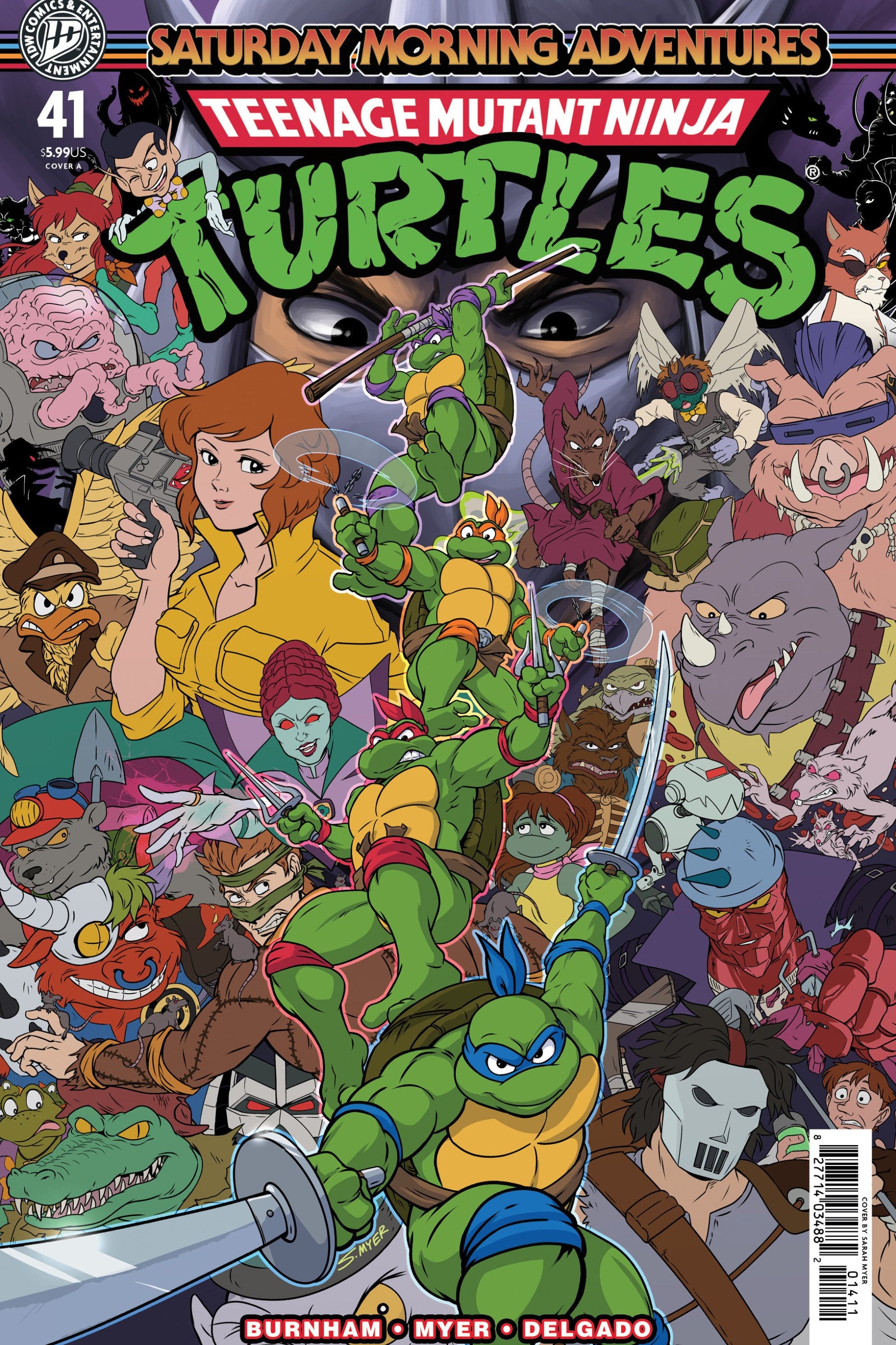 TEENAGE MUTANT NINJA TURTLES SATURDAY MORNING ADVENTURES #41 COVER A MYER CVR A