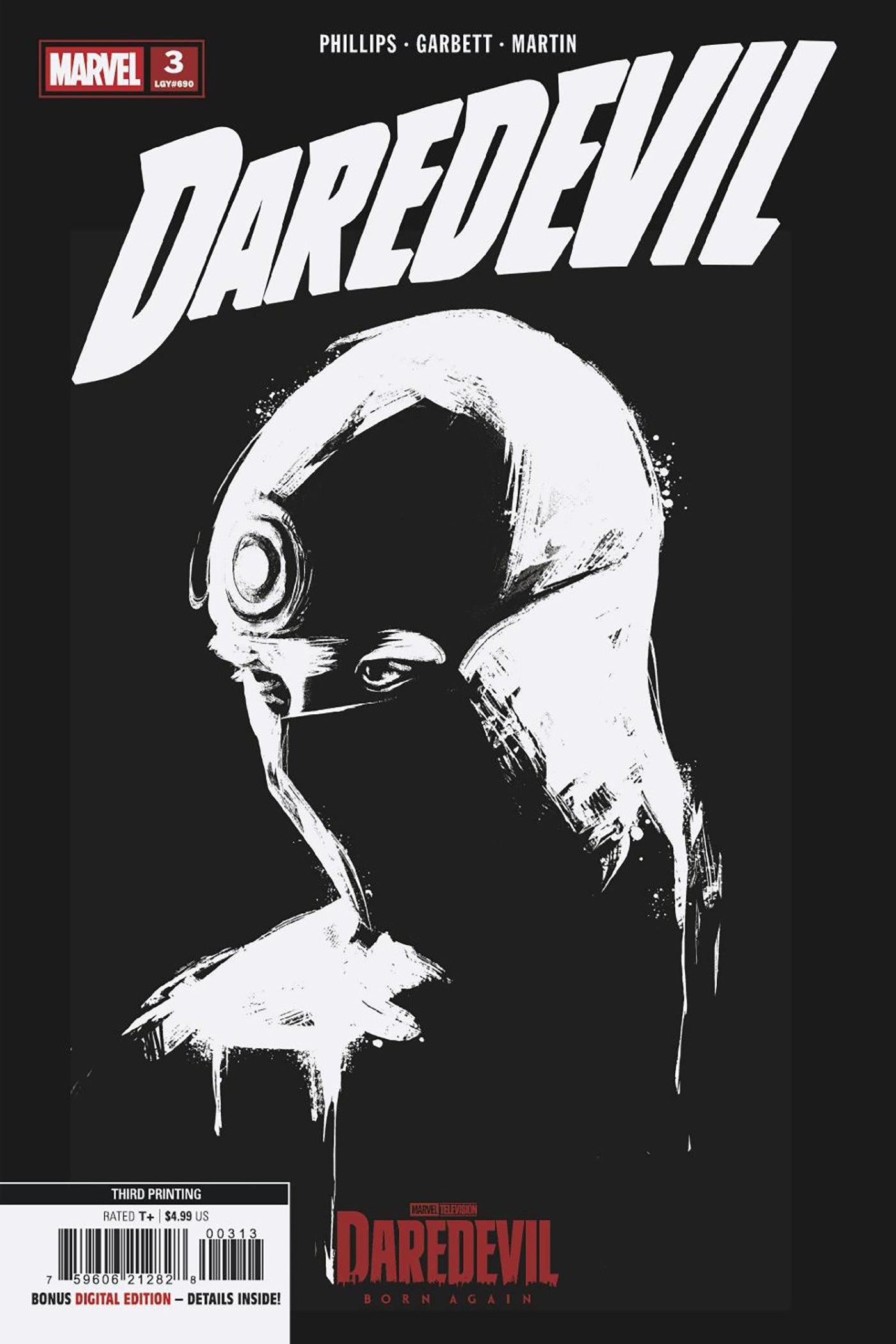 DAREDEVIL #3 MARVEL TELEVISION 3RD PRINTING VAR CVR A